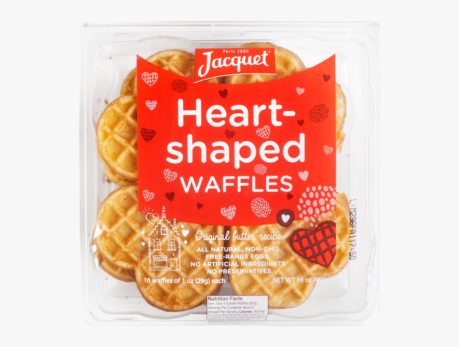 Waffle Clipart Heart Shaped Waffle - Bun, Transparent Clipart