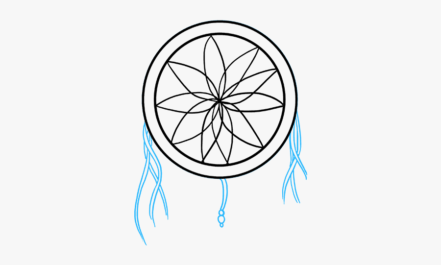 How To Draw A Dream Catcher - Cute Drawing For Tattoos, Transparent Clipart