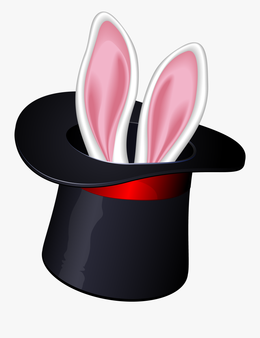 Cool Bunny Magic Hat Clipart - Magic Top Hat Clip Art, Transparent Clipart