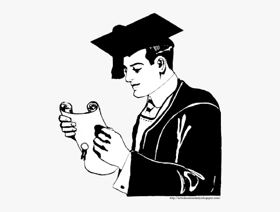 Transparent Graduate Clipart - Student In College Drawing, Transparent Clipart