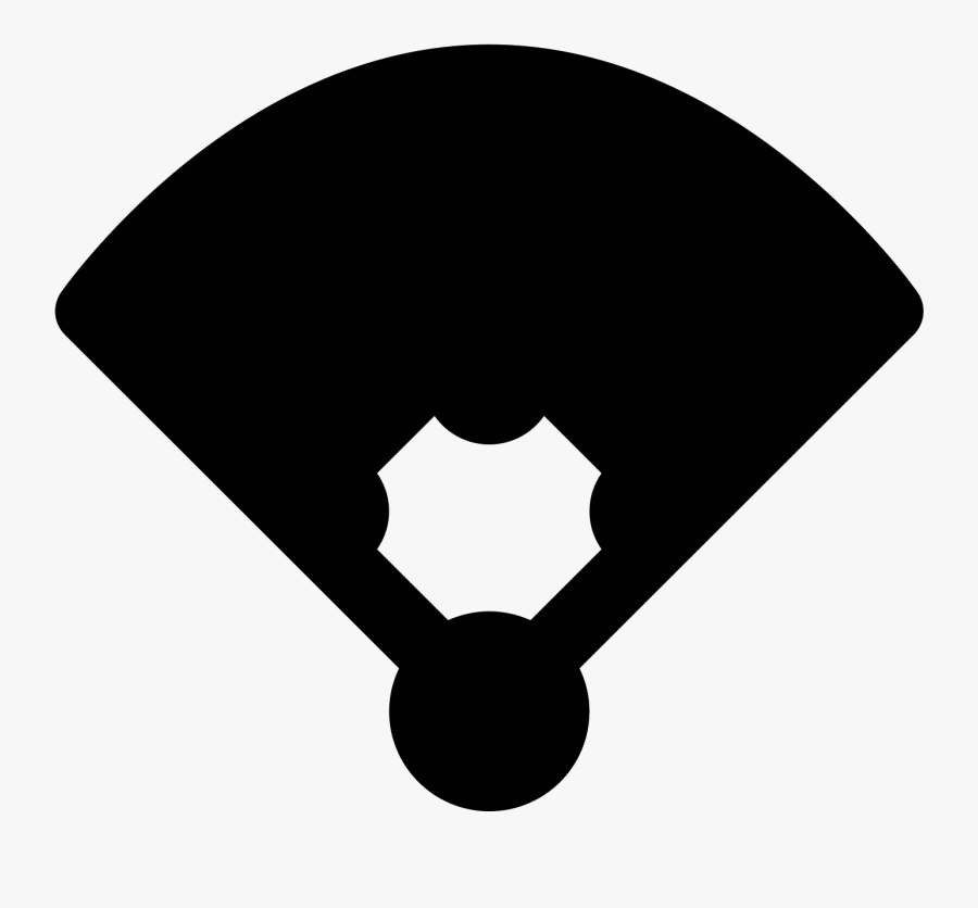 Graphic Black And White Ground Vector Baseball - Stencil, Transparent Clipart