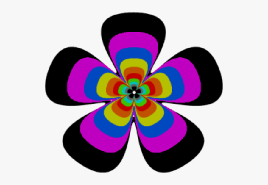 Clip Art Hippie Flower, Transparent Clipart