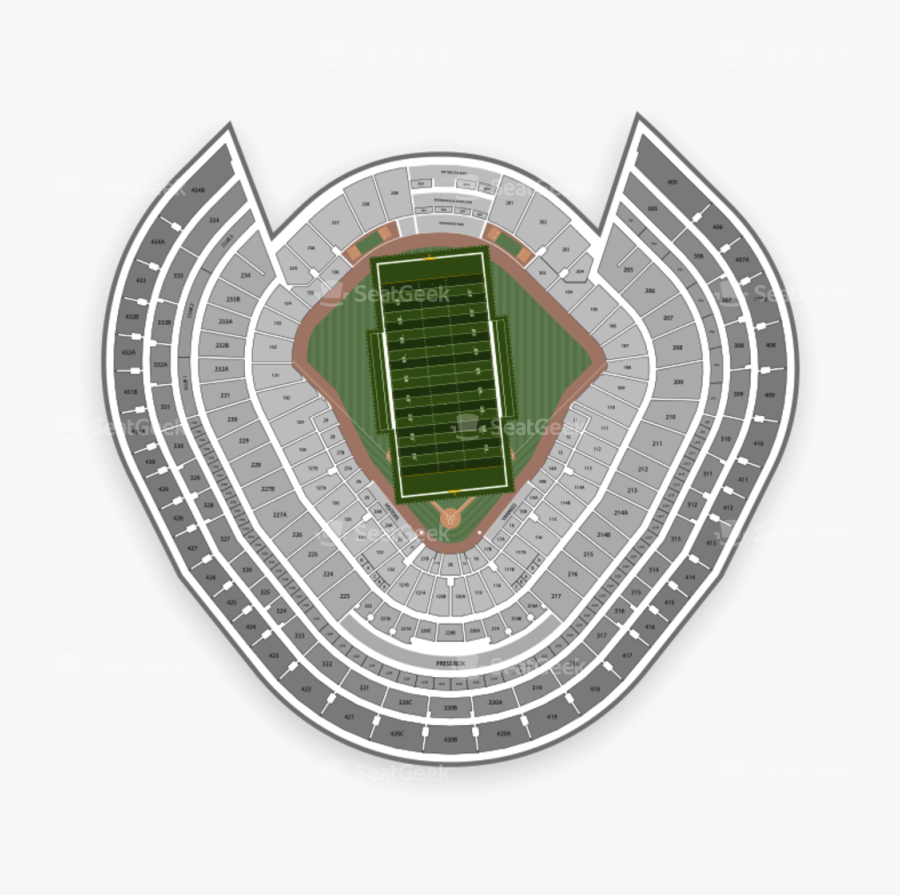 Yankee Stadium Seating Chart Ncaa Football - Yankee Stadium, Transparent Clipart