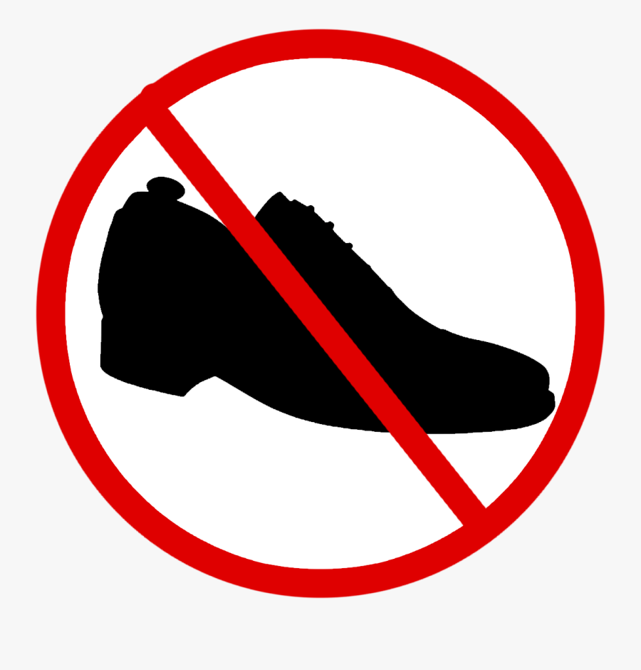 No Job Clipart - Shoes Not Allowed Png, Transparent Clipart