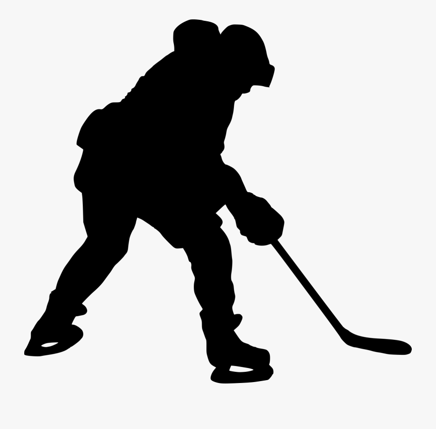 Field Hockey Silhouette - Ice Hockey Silhouette Png, Transparent Clipart
