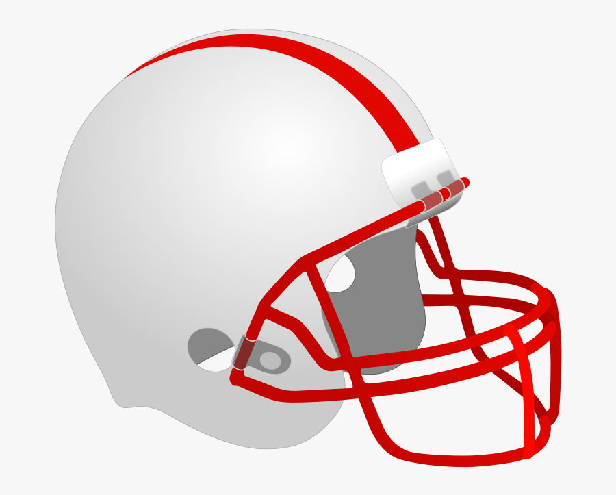 White Blue Football Helmet, Transparent Clipart