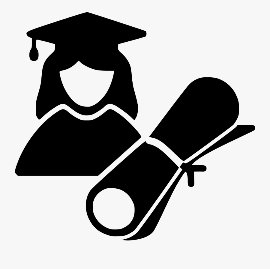 Transparent Graduate Clipart Black And White - Graduation Icon Transparent Background, Transparent Clipart