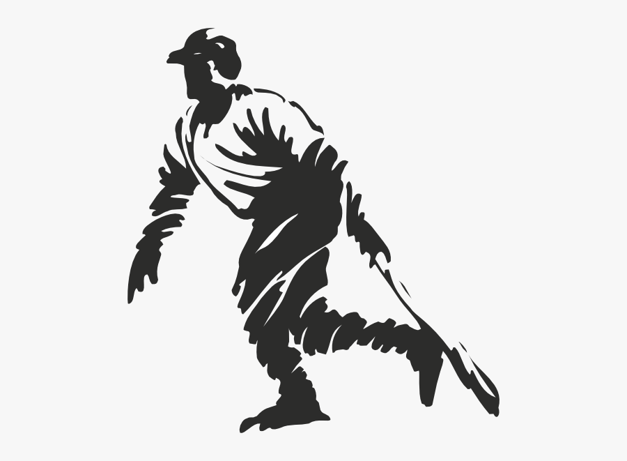 Baseball-02 - Ny Yankees Silhouette, Transparent Clipart