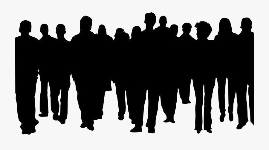 Transparent Crowd Of People Png - Crowd Of People Silhouette, Transparent Clipart