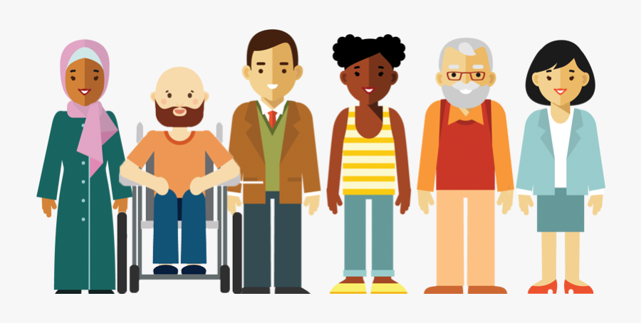 People,social Group,cartoon,animated Art,art - Group Of People Cartoon Png, Transparent Clipart