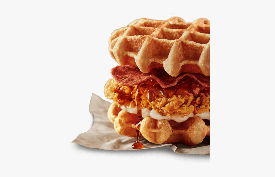 Waffle Zinger Burger Kfc, Transparent Clipart