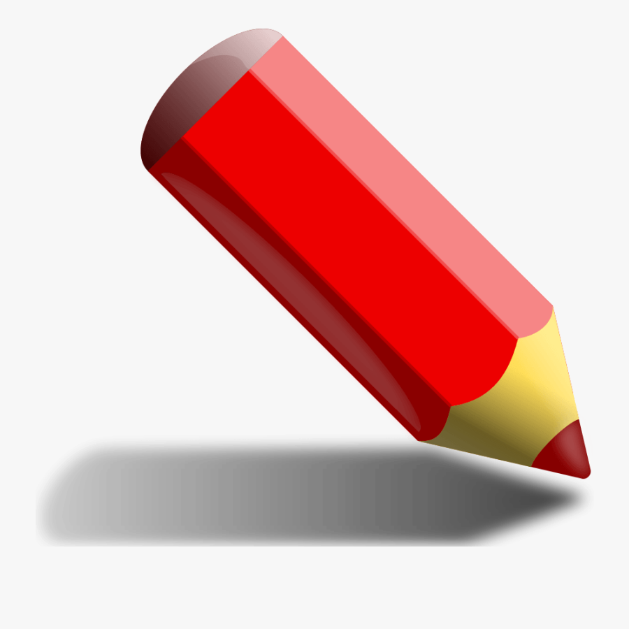 Red Pencil, Transparent Clipart