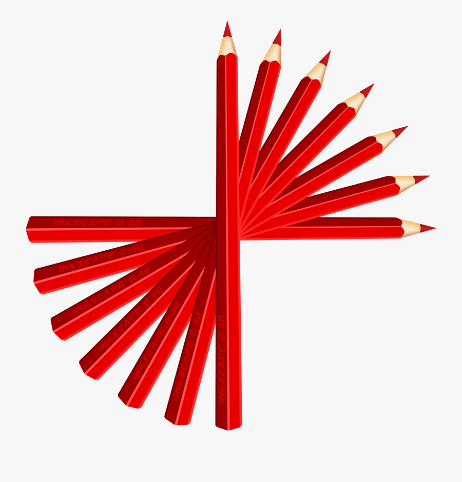 Red Pencils - Slot Per Pole Per Phase, Transparent Clipart