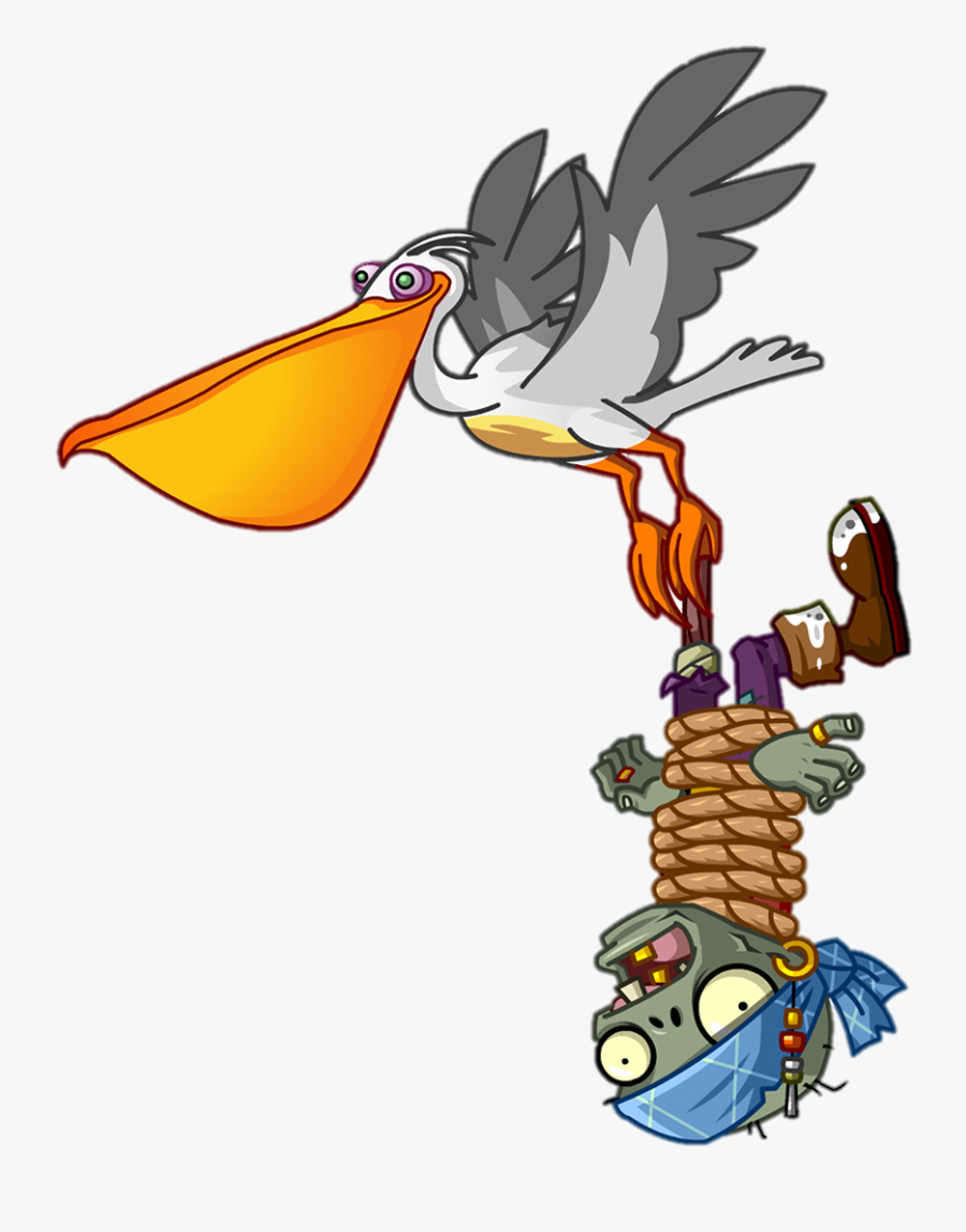 Pelican Clipart Seagull - Pvz 2 Pelican Zombie, Transparent Clipart