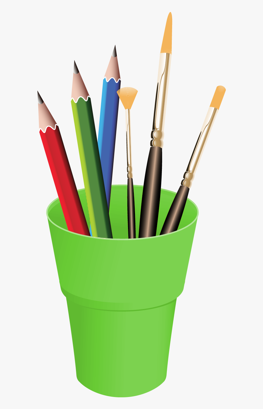 Pencils In Cup Png Vector Clipart - Pencils In Cup Clipart, Transparent Clipart