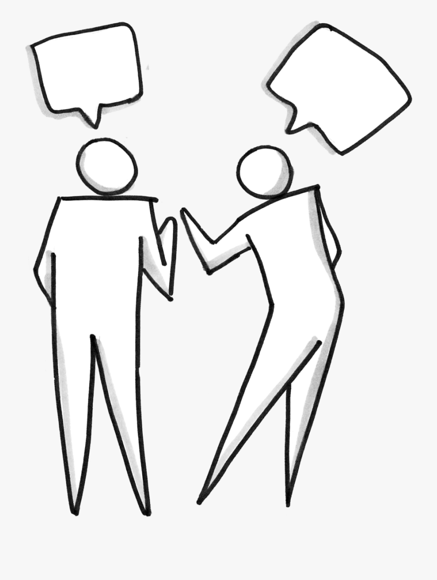 Two People Talking - Group Of People Talking Clipart, Transparent Clipart