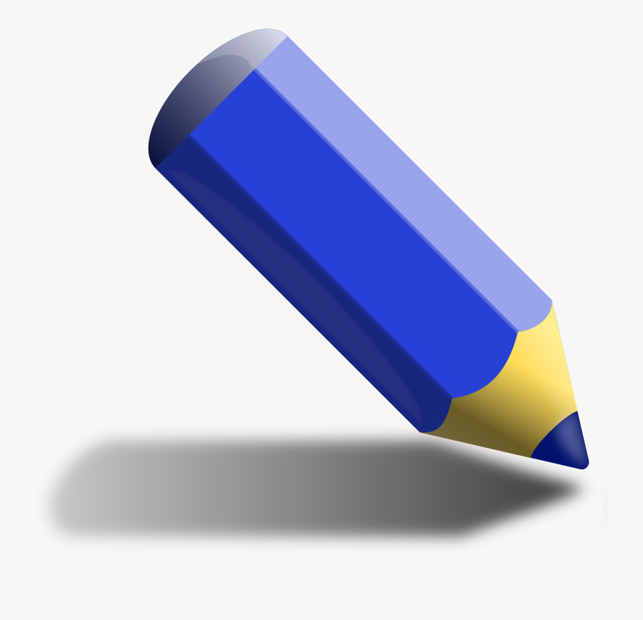 This Free Icons Png Design Of Blue Pencil - Blue Pencil, Transparent Clipart