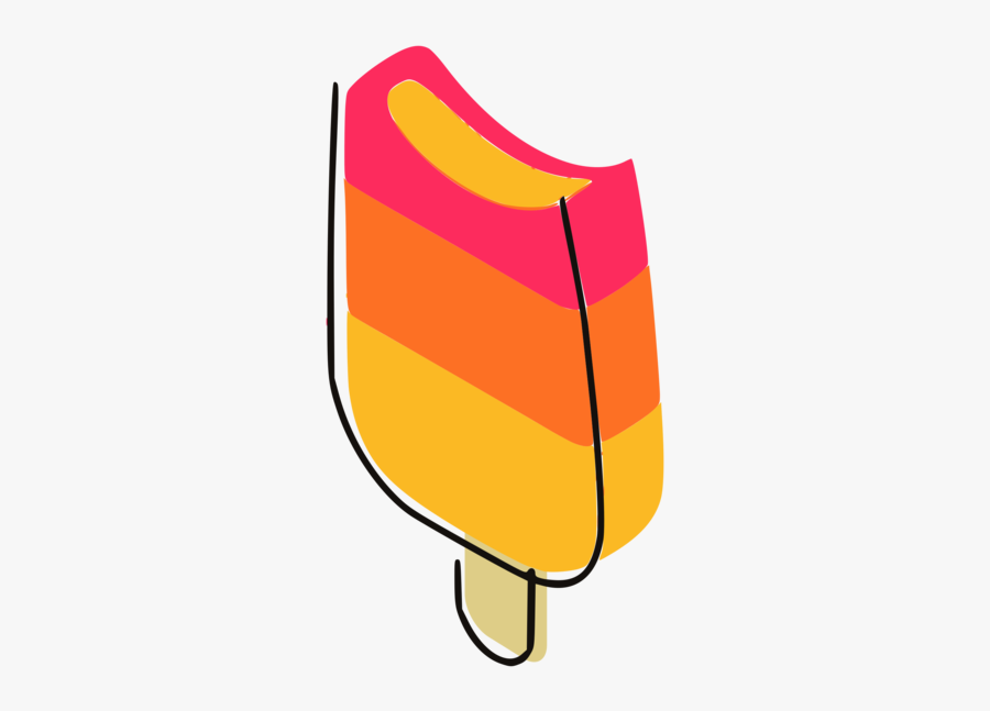 Angle,yellow,orange - Ice Cream, Transparent Clipart