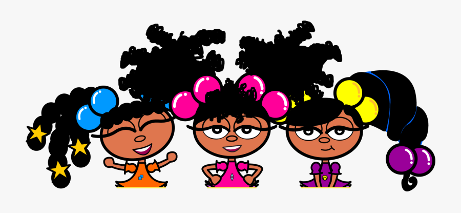 Kawaii Black Girl Cute - Black Girls Playing Clipart, Transparent Clipart