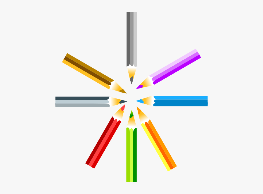 Colored Pencils Svg Clip Arts - Crayon, Transparent Clipart