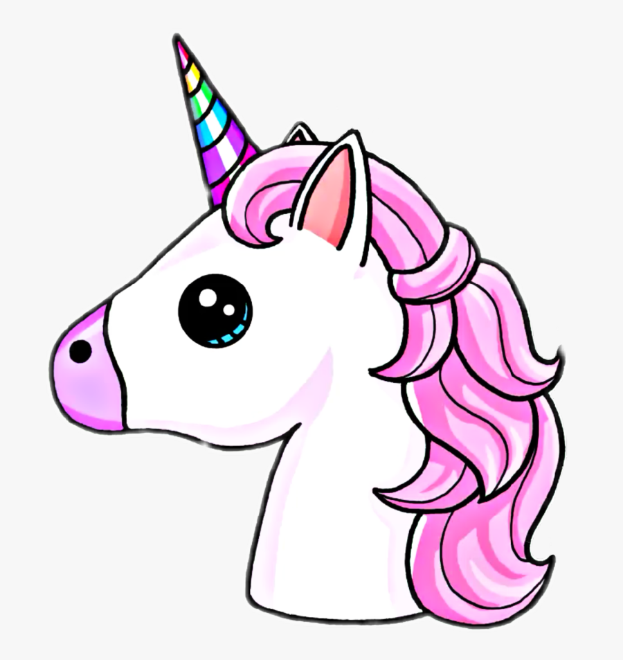 Free Libre Frase Bubbletext - Unicorn Emoji, Transparent Clipart