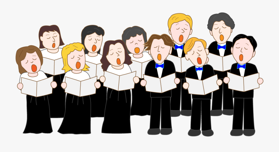 Sing Clipart Group Song - Church Choir Cartoon, Transparent Clipart
