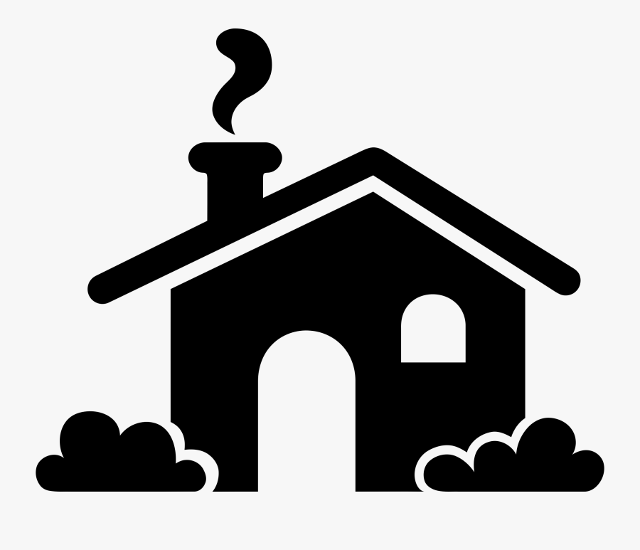 White House Clipart Big House - Silhouette House Clipart Black And White, Transparent Clipart