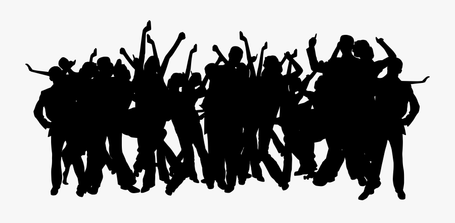 Hd Crowd Png - Party People Silhouette Png, Transparent Clipart