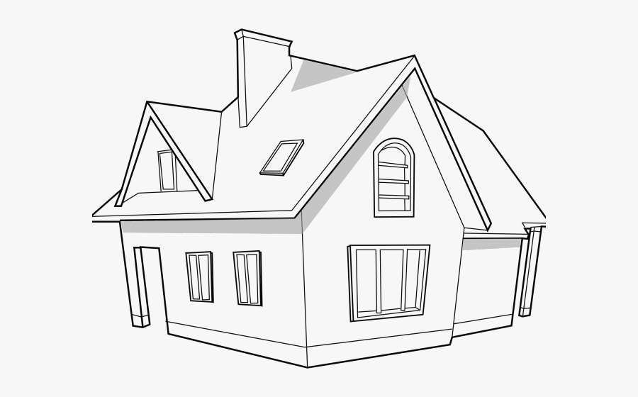 Transparent White House Clipart - Home Png Black And White, Transparent Clipart
