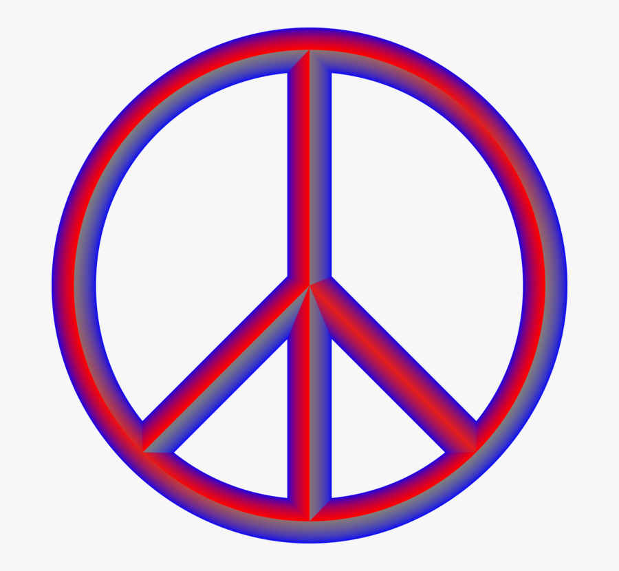 Electric Blue,symbol,peace - Simple Peace Symbol Tattoo, Transparent Clipart