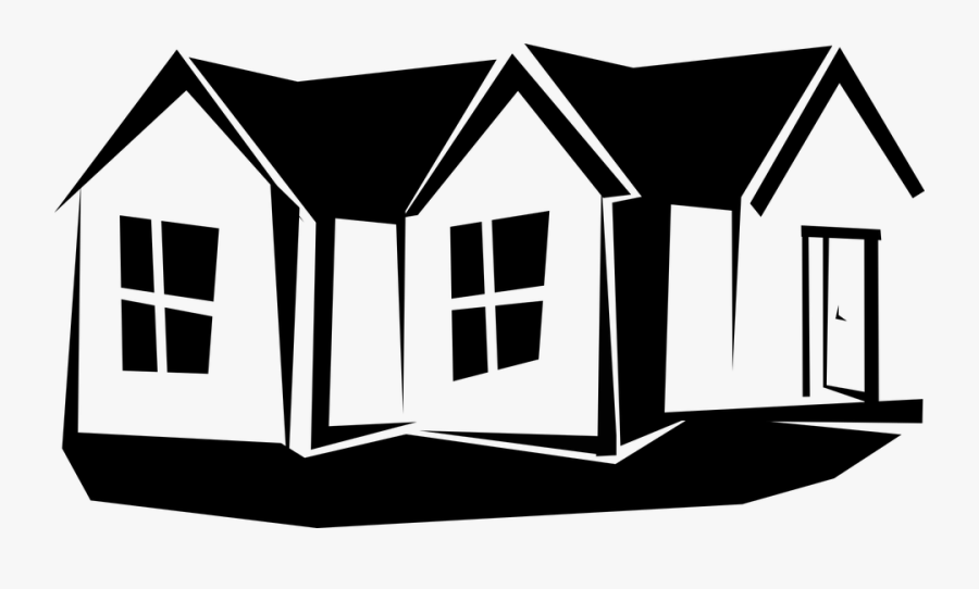 Casas Vector Png - House Clipart Black And White Png, Transparent Clipart