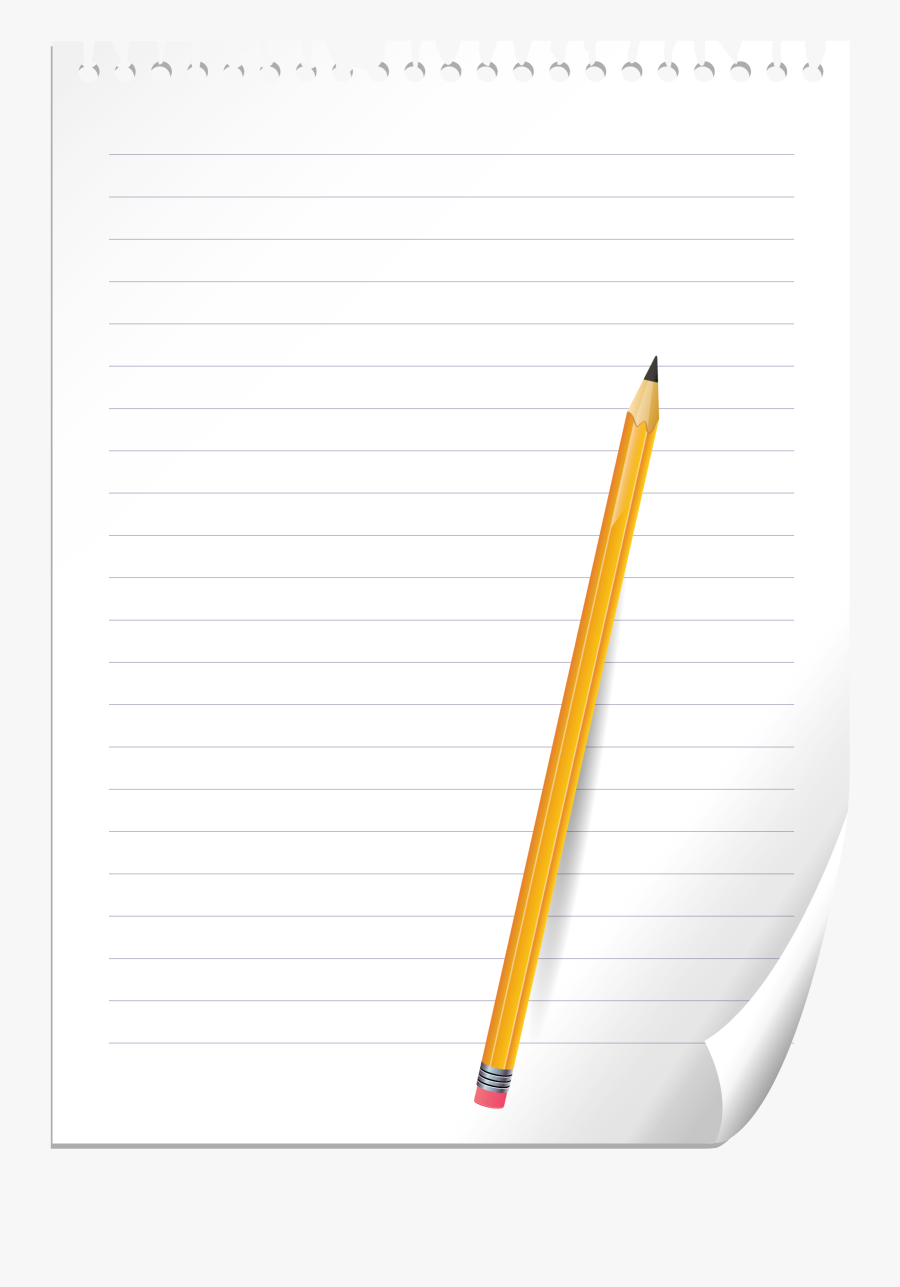 Document Text Writing Pencil - Notebook, Transparent Clipart