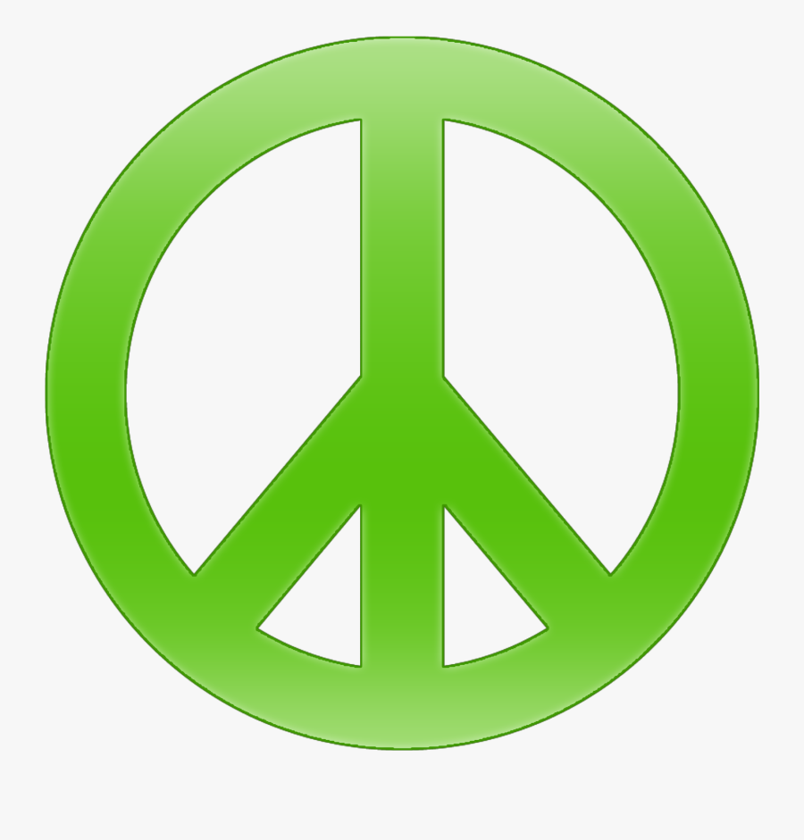 Peace Sign Template - Green Peace Sign Png, Transparent Clipart