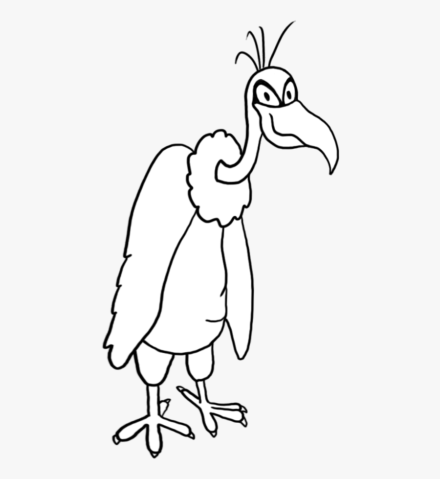Scowling Vulture Clip Art - Illustration, Transparent Clipart