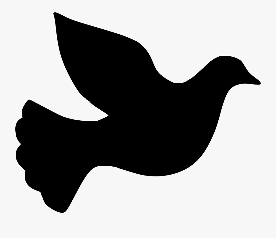 Seagull Clipart Simple - Dove Silhouette Clip Art, Transparent Clipart