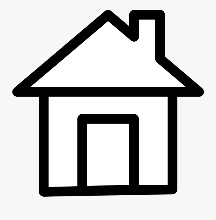 Collection Of Icon - House Icon Black And White, Transparent Clipart
