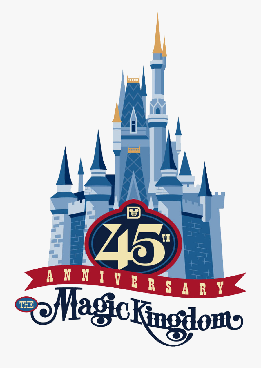 Disney World Free Magic Kingdom Clipart Collection - Magic Kingdom 45th Anniversary, Transparent Clipart