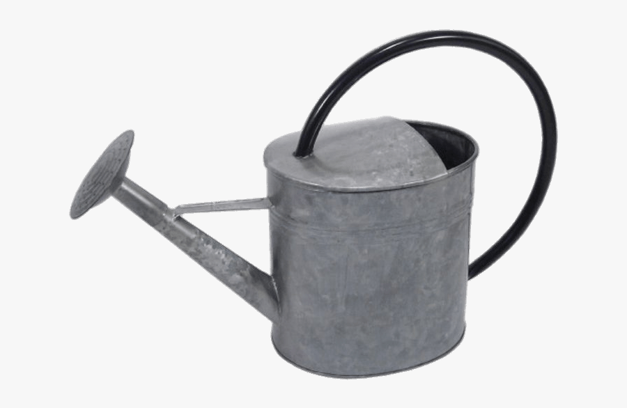 Galvanised Watering Can - Black Watering Can Clipart, Transparent Clipart