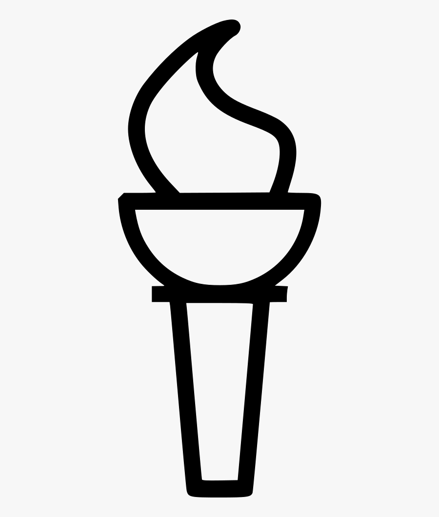 Torch Flame Olympics Tradition - Clip Art, Transparent Clipart