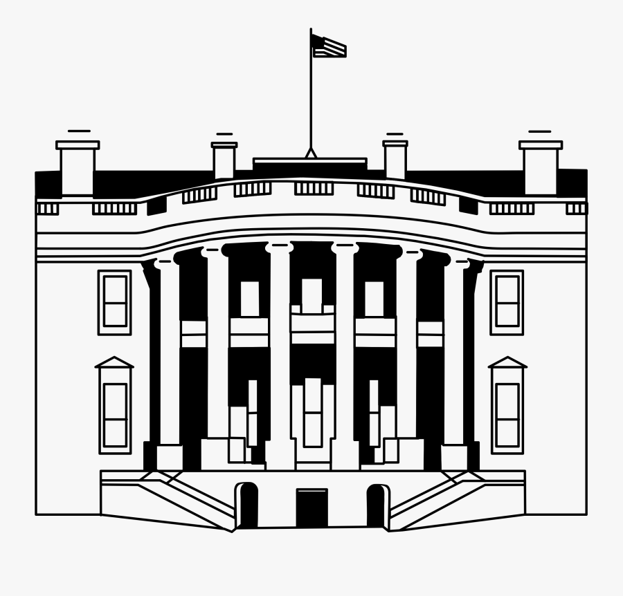 The Nut House Vector Library - White House Clipart Black And White, Transparent Clipart