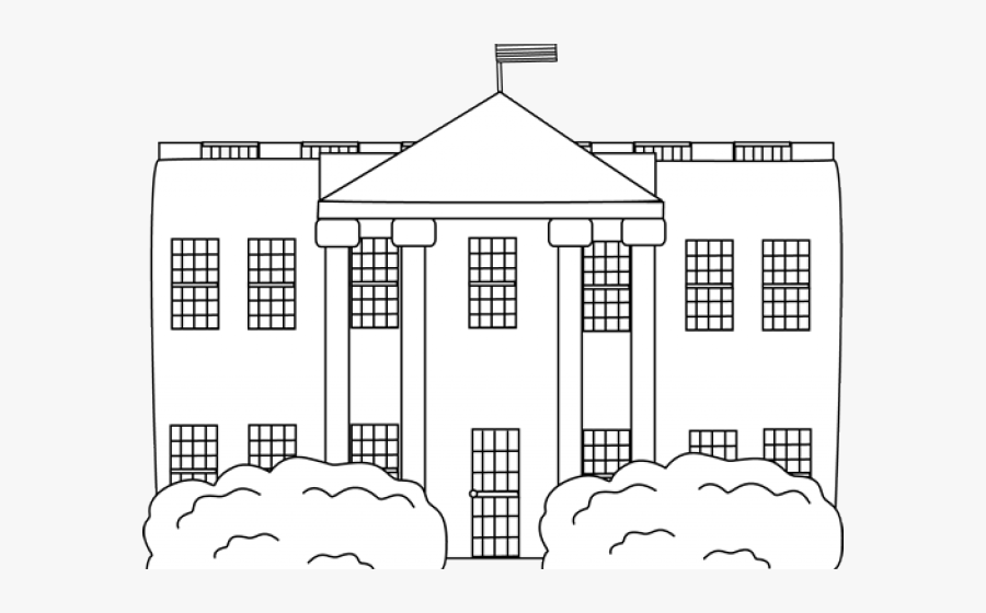 Black And White House Clipart - Illustration, Transparent Clipart