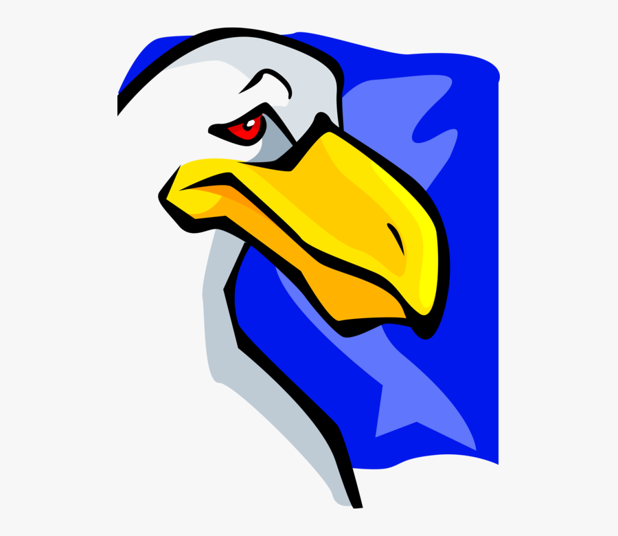 Vector Illustration Of Seabird Gull Bird Or Seagull - Seagull Cartoon, Transparent Clipart