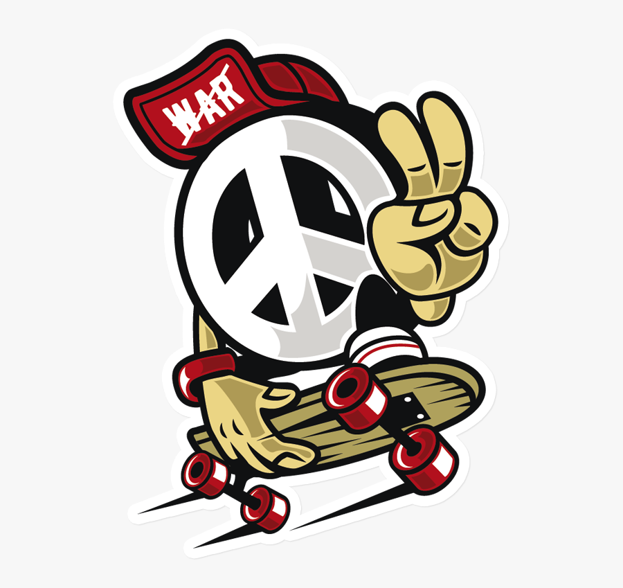 Sticker That Kick Ass Peace Clipart , Png Download - Peace Not War Logo, Transparent Clipart