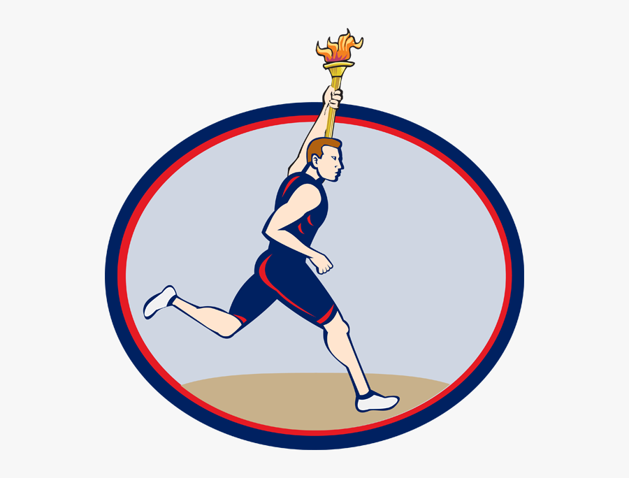 Olympic Torch Clip Art - Sports Images With Olympic Torch, Transparent Clipart