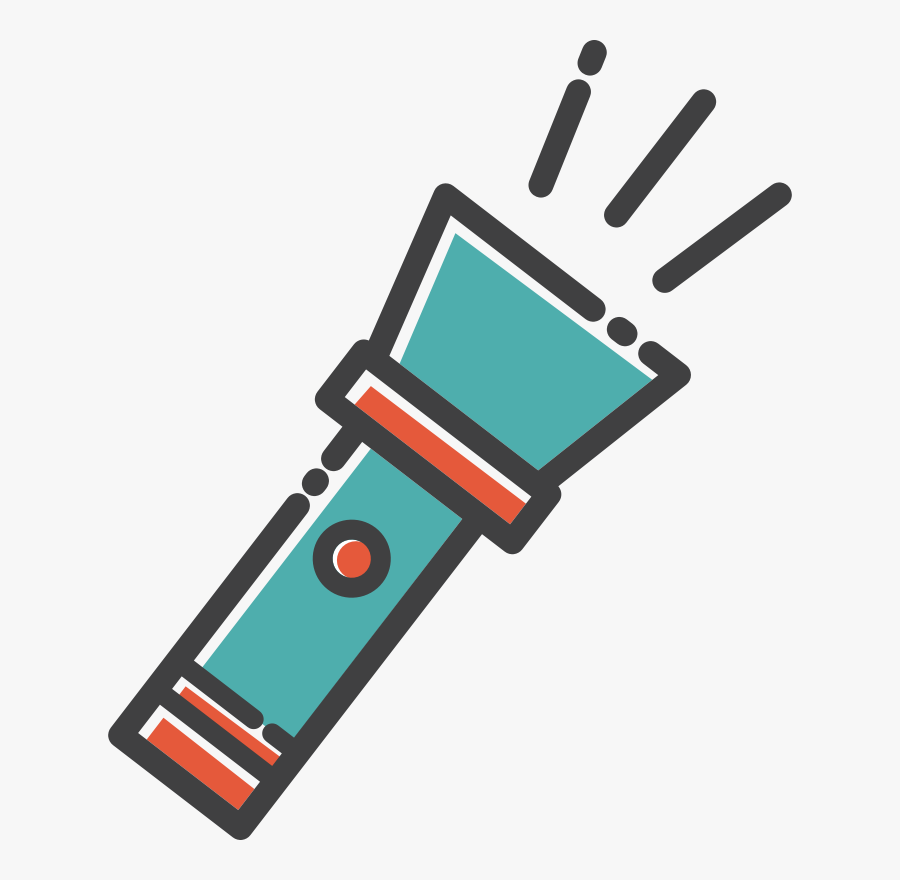 Electronics - Clip Art Flashlight Png, Transparent Clipart