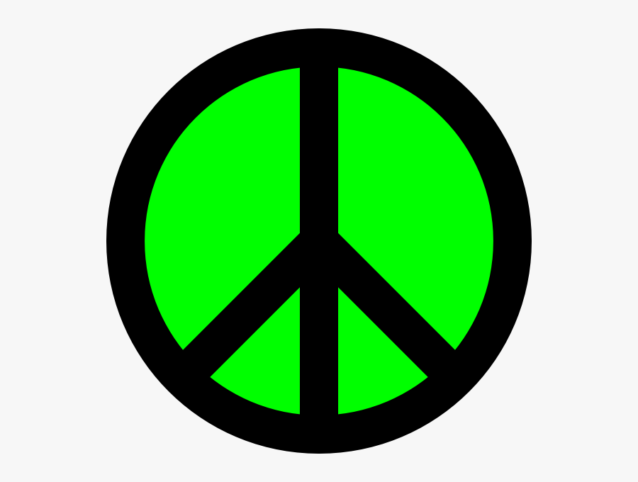 Peace Sign Art Clipart Image - Simple Peace Symbol Tattoo, Transparent Clipart