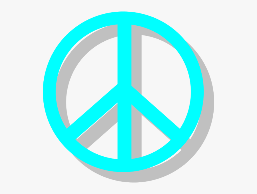 Purple Peace Sign, Transparent Clipart