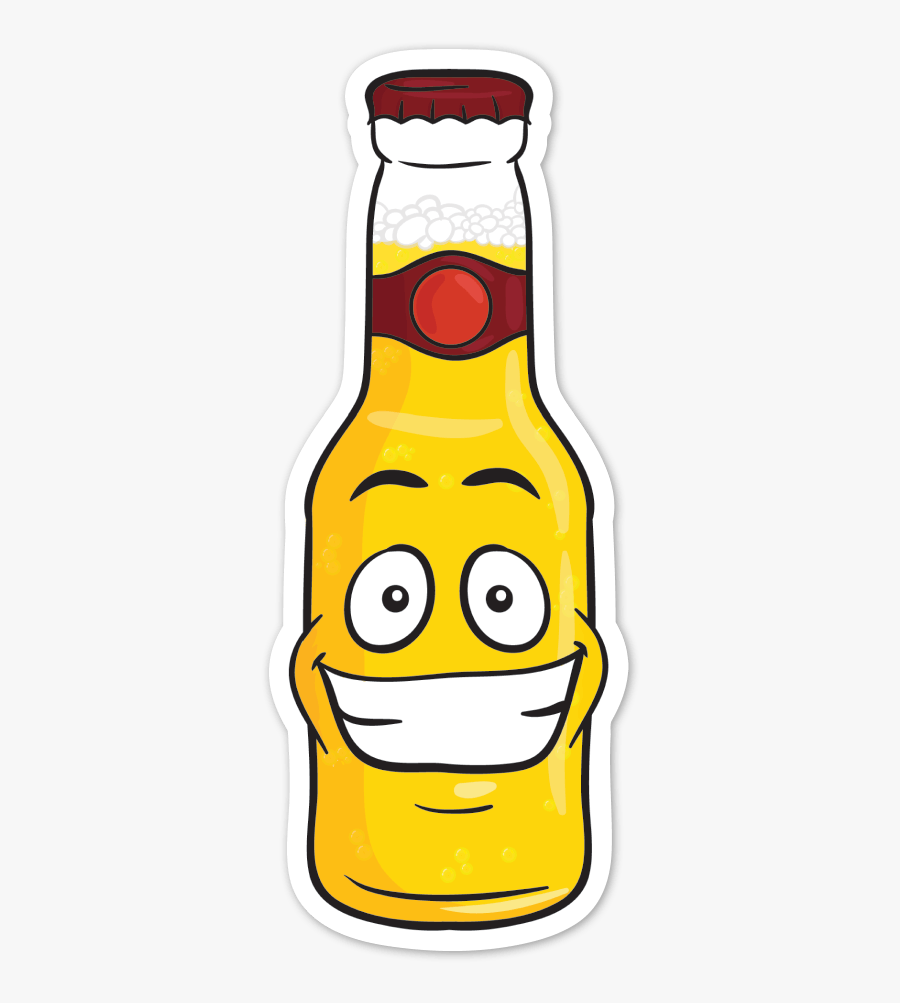 Transparent Beer Bottle Vector Png - Alcohol Bottle Drink Cartoon, Transparent Clipart