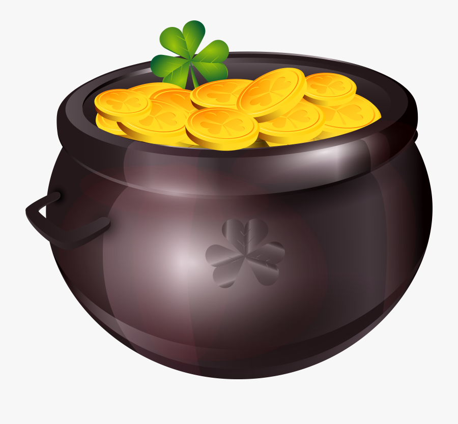 Clip Art Free Huge Freebie - Pot Of Gold Transparent, Transparent Clipart