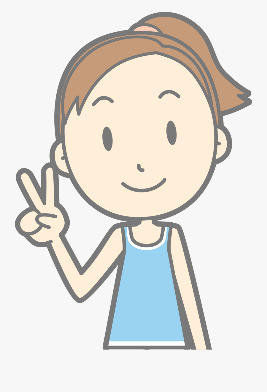 Kid Peace Sign Clipart , Png Download - Peace Sign Kid Clipart, Transparent Clipart